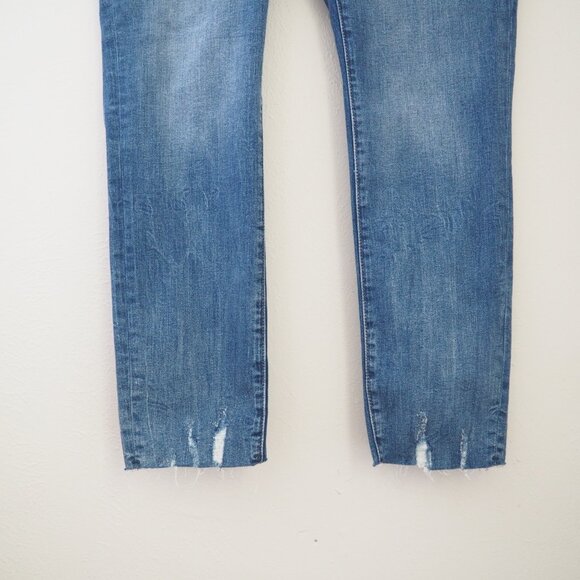 * NWT A.N.A High Rise Curvy Fit Distressed Raw Hem Skinny Fit Jean sz 16 - Picture 4 of 6